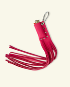 PORTE-BRIQUET À FRANGES [FRAMBOISE]