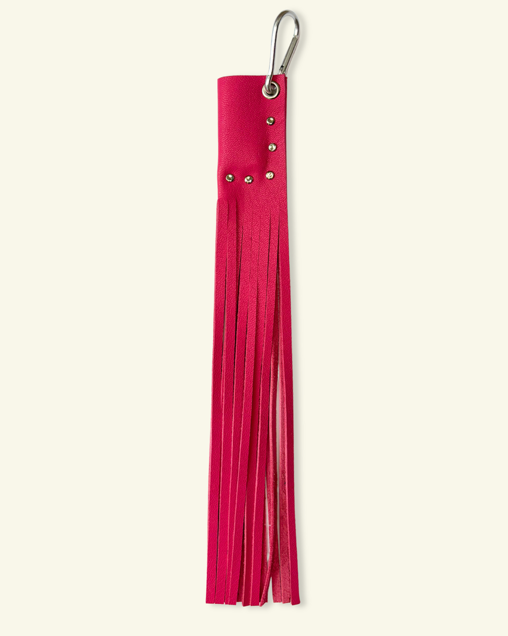 PORTE-BRIQUET À FRANGES [FRAMBOISE]