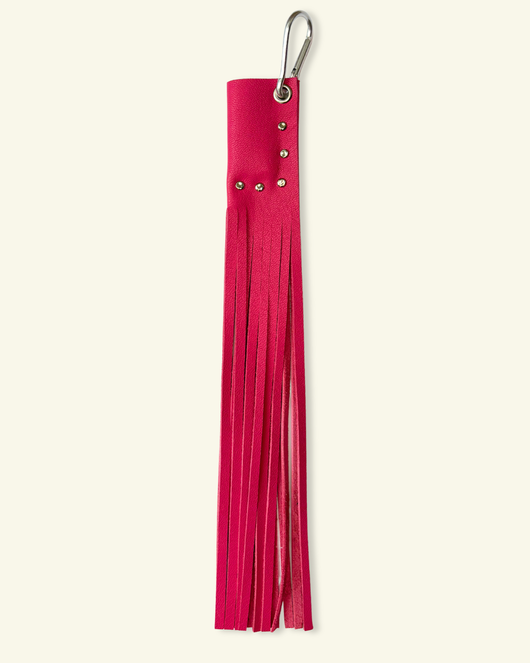 PORTE-BRIQUET À FRANGES [FRAMBOISE]