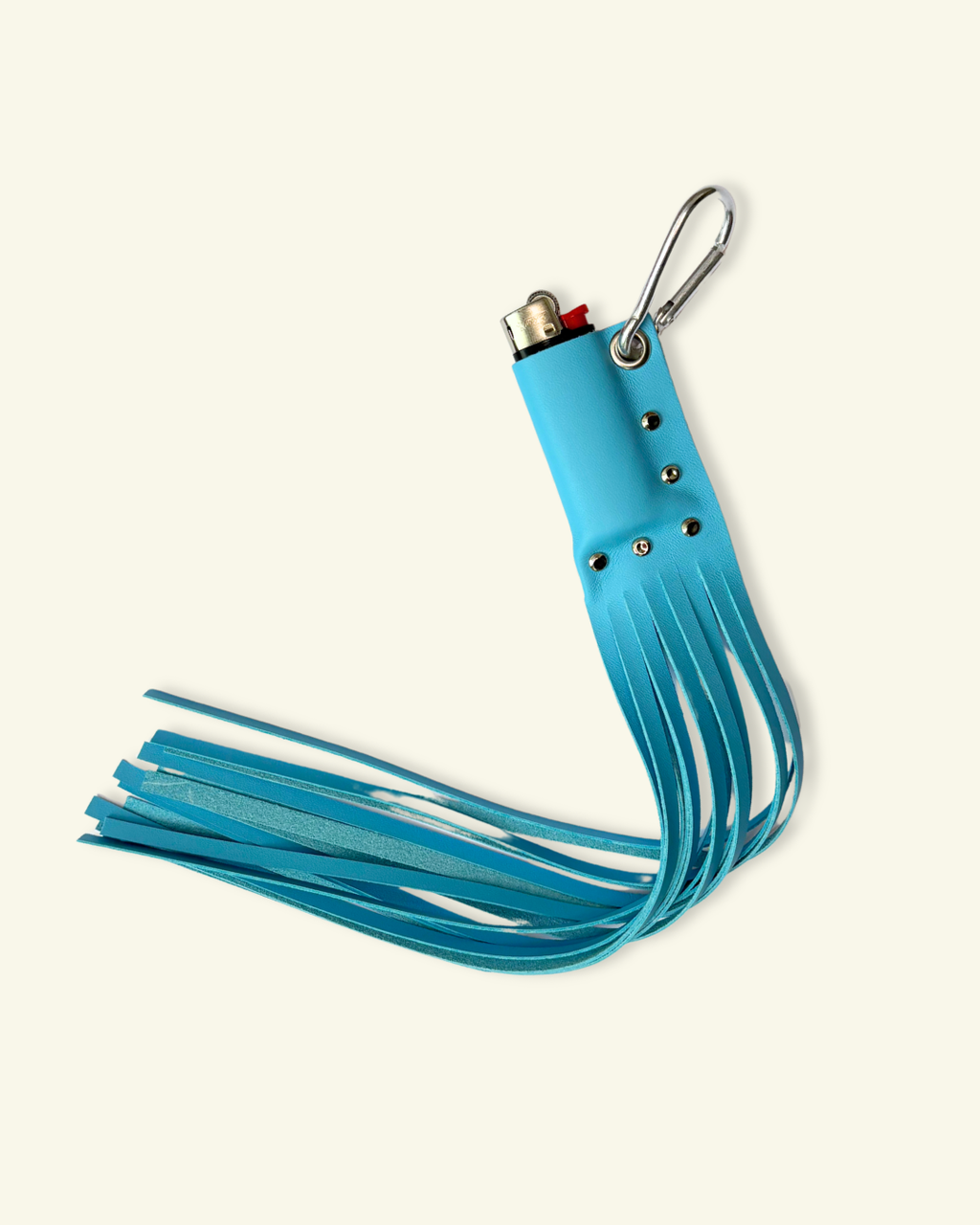 PORTE-BRIQUET À FRANGES [BLEU]