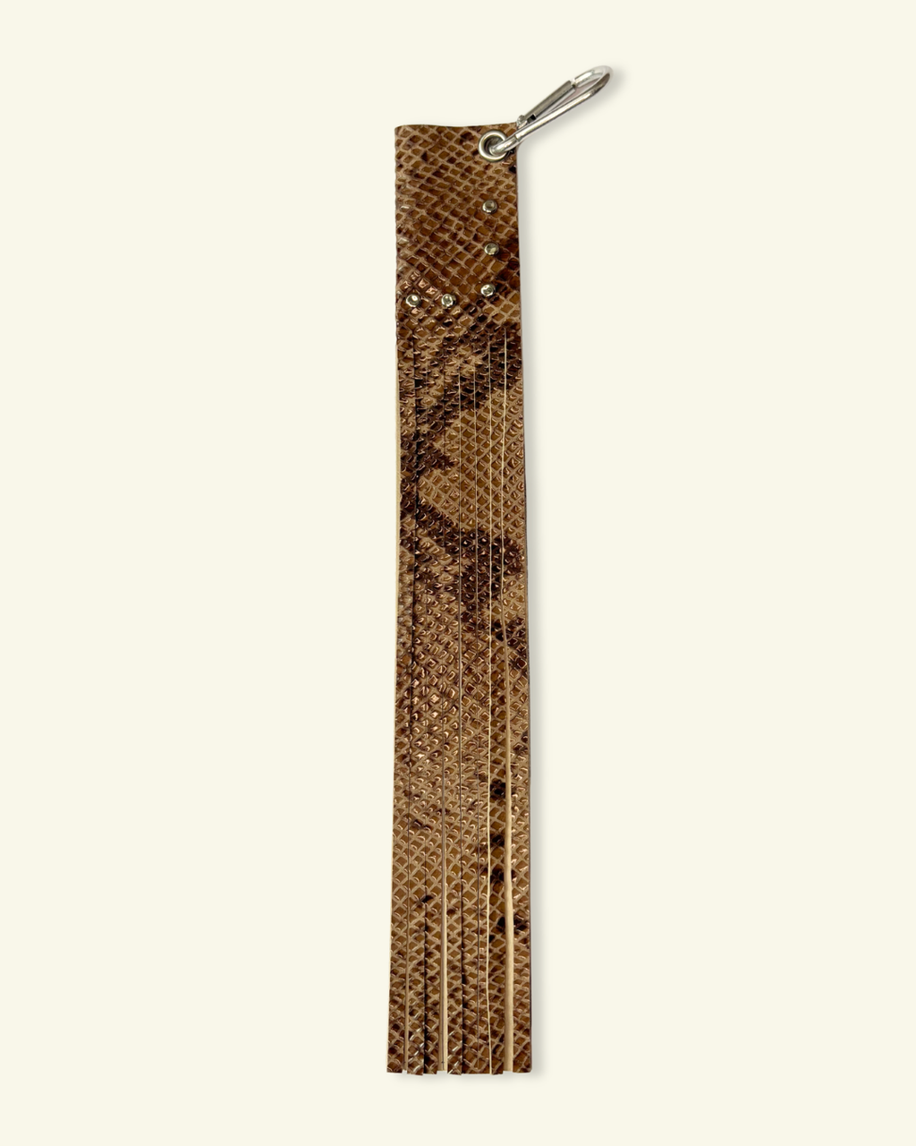 PORTE-BRIQUET À FRANGES [MARRON]