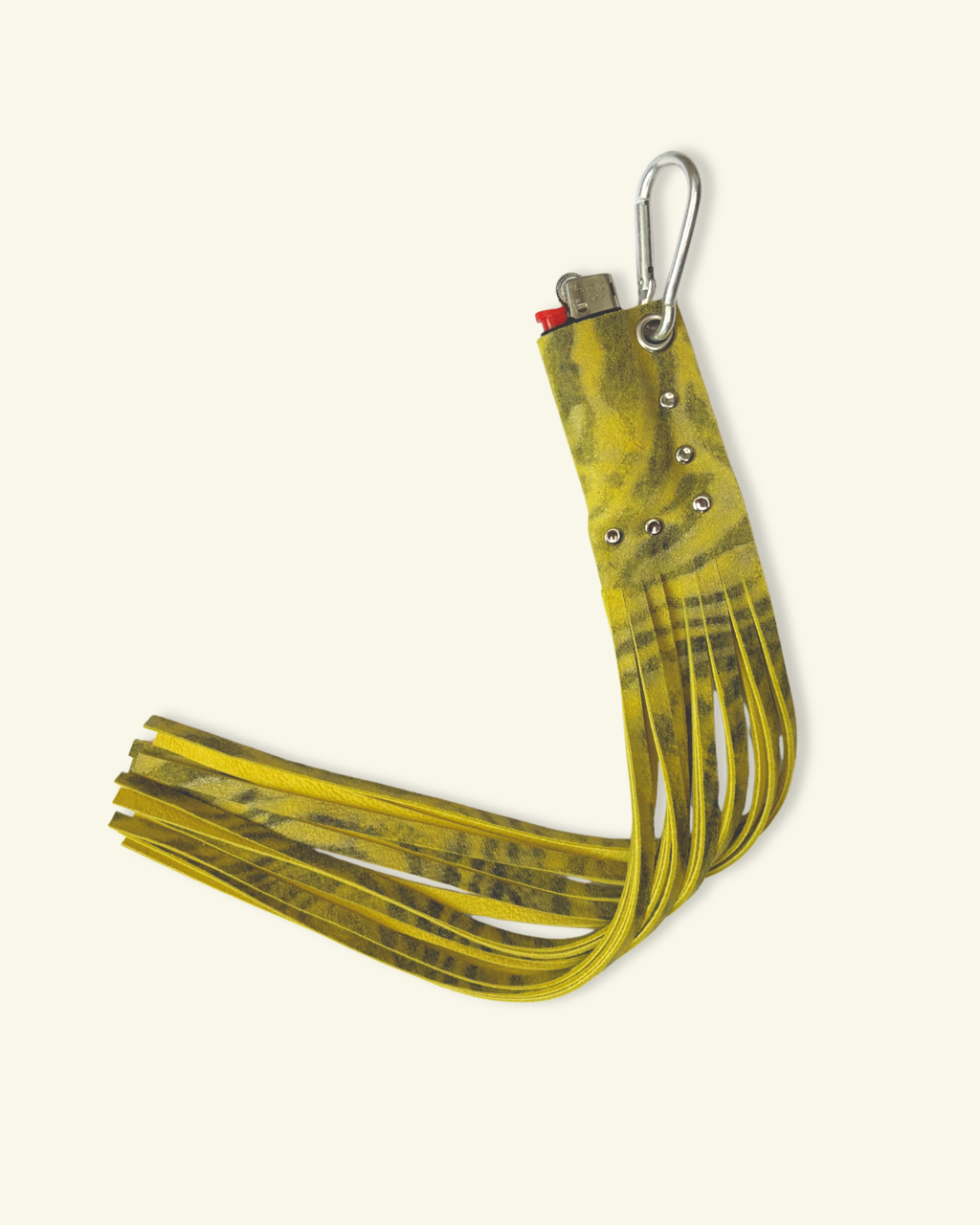 PORTE-BRIQUET À FRANGES [JAUNE]