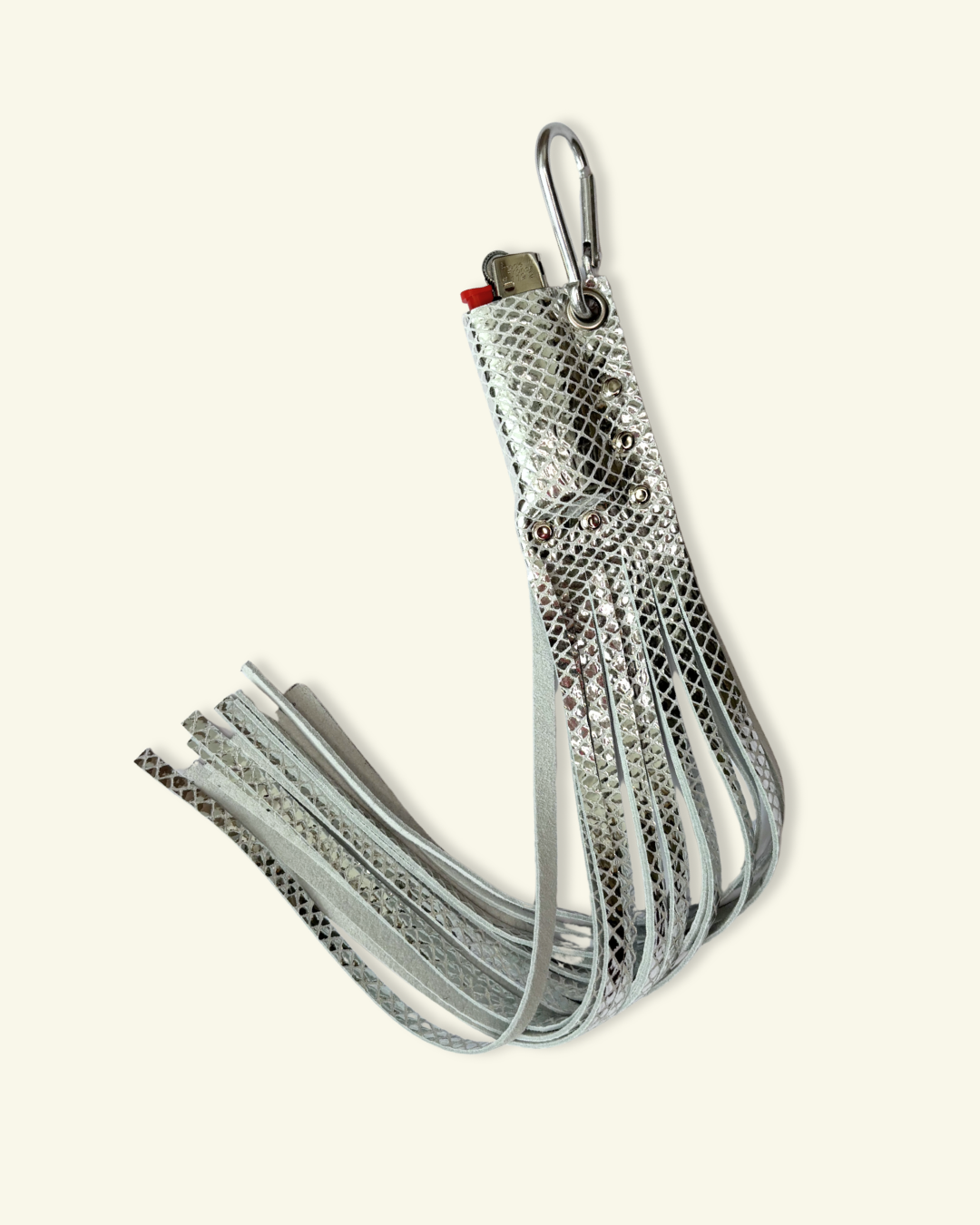 PORTE-BRIQUET À FRANGES [ARGENTÉ]